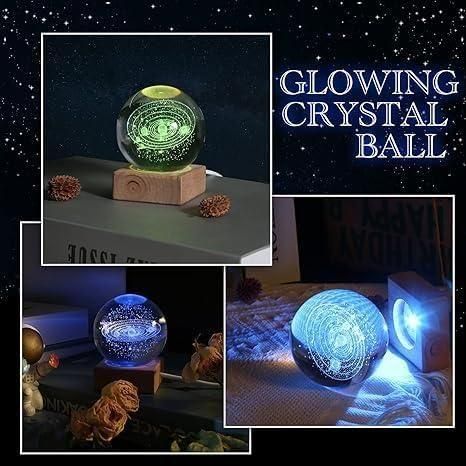 3D Crystal Lamp Ball(Assorted Design)✨ 3D Galaxy Crystal Lamp – 20% OFF Today!
