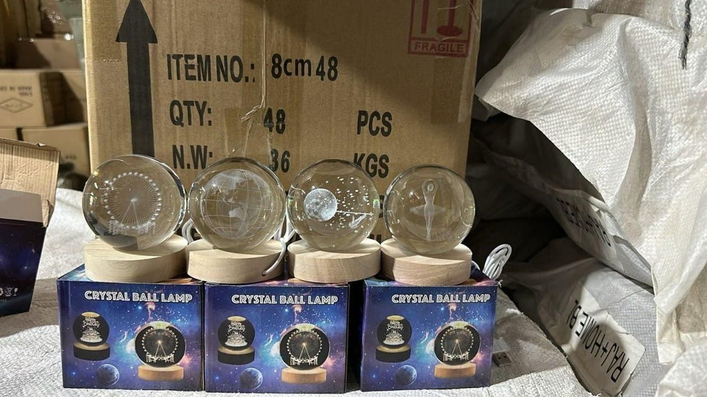 3D Crystal Lamp Ball(Assorted Design)✨ 3D Galaxy Crystal Lamp – 20% OFF Today!